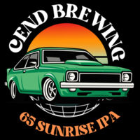Cend Brewing 65 Sunrise IPA  Design