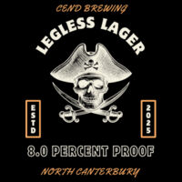 Cend Brewing Legless Lager Pirate Design